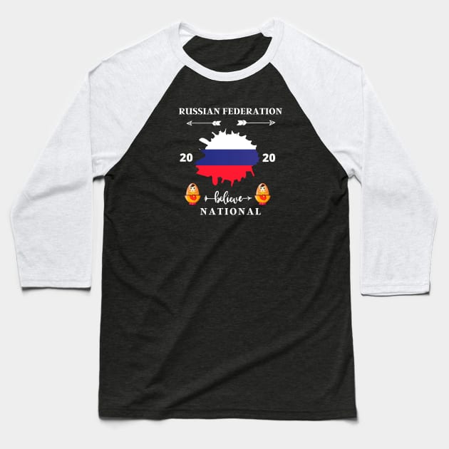 RUSSIA 2020 Baseball T-Shirt by Grishman4u